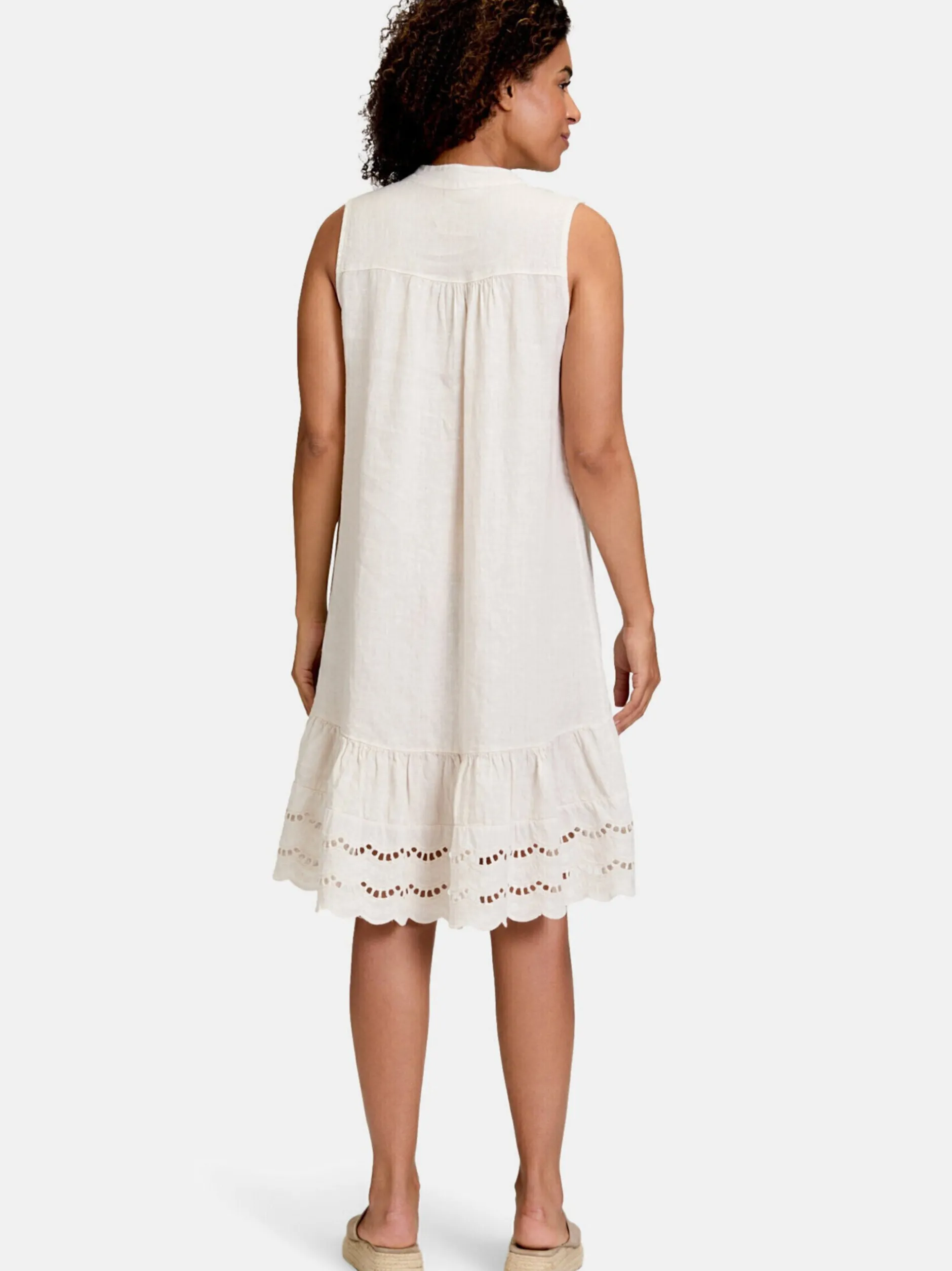 Cartoon Damen Casual-Kleid in weiß