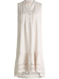 Cartoon Damen Casual-Kleid in weiß