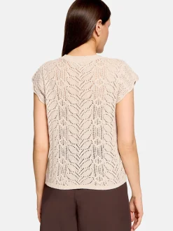 Cartoon Damen Feinstrickpullover in beige