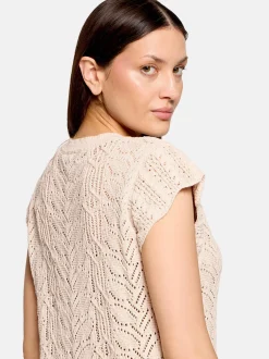 Cartoon Damen Feinstrickpullover in beige
