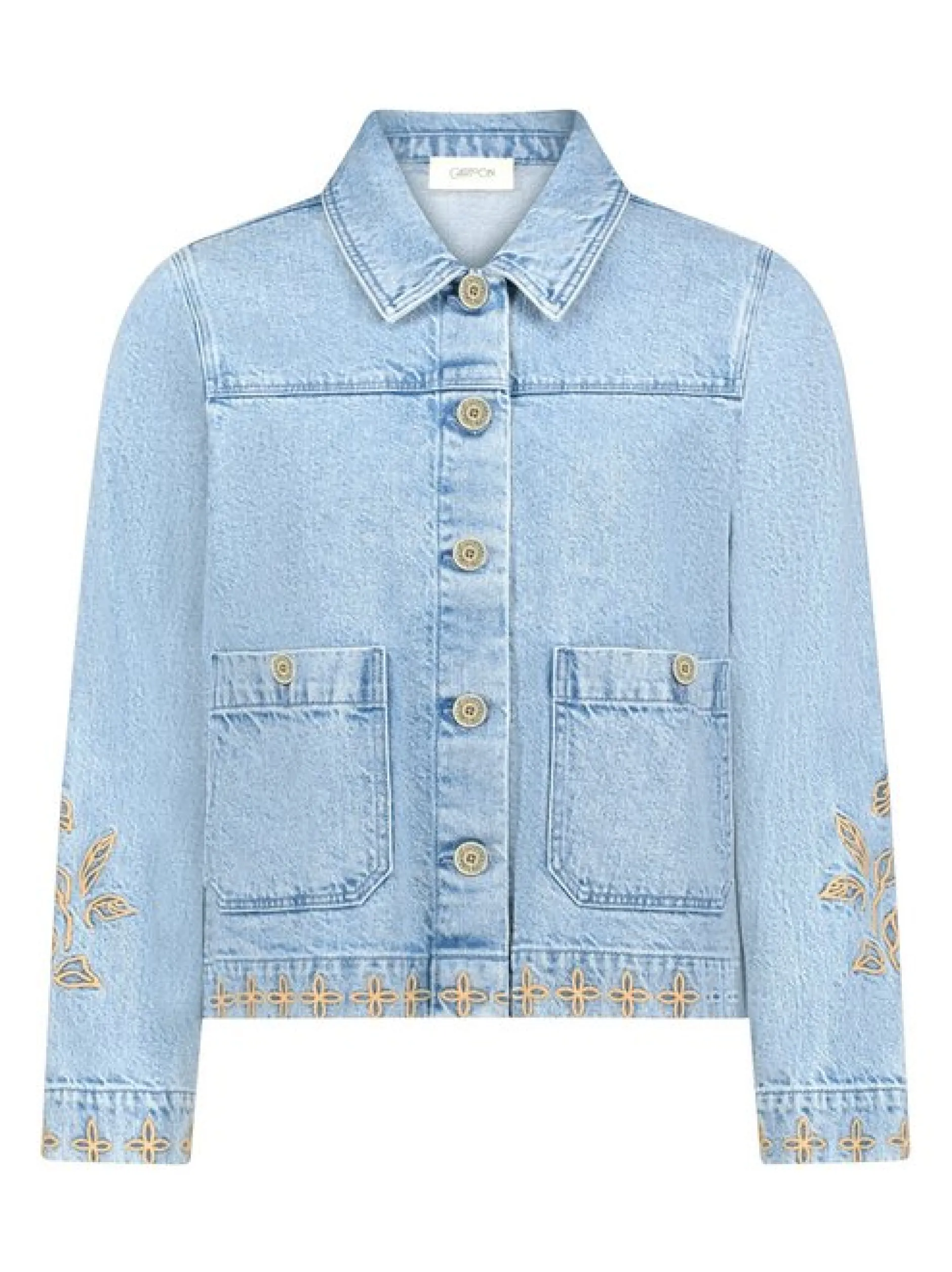 Cartoon Damen Jeansjacke in light stone denim