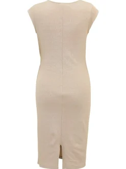 Cartoon Damen Jerseykleid in beige