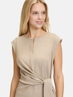 Cartoon Damen Jerseykleid in beige