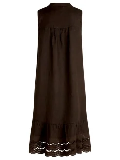 Cartoon Damen Kleid in braun
