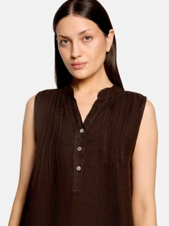 Cartoon Damen Kleid in braun