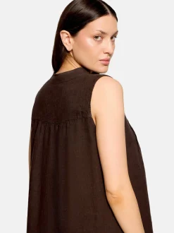 Cartoon Damen Kleid in braun