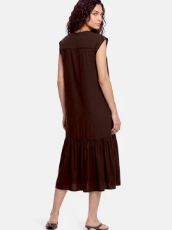 Cartoon Damen Kleid in braun