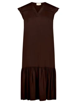 Cartoon Damen Kleid in braun