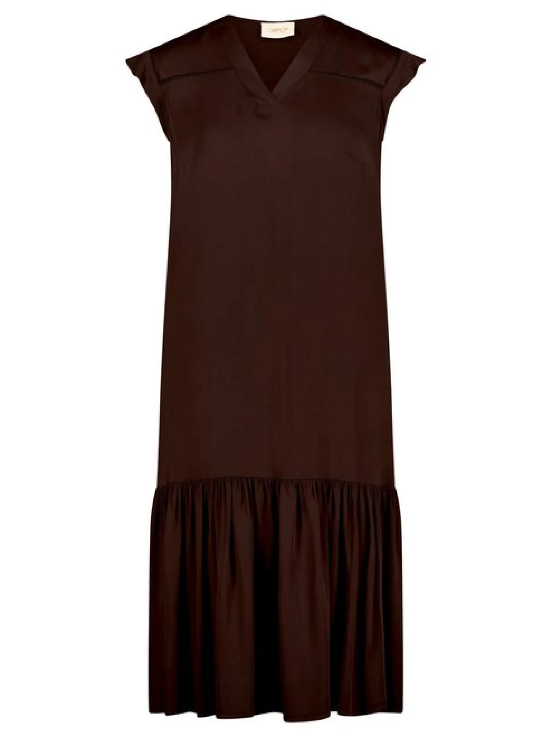 Cartoon Damen Kleid in braun