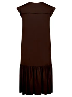 Cartoon Damen Kleid in braun