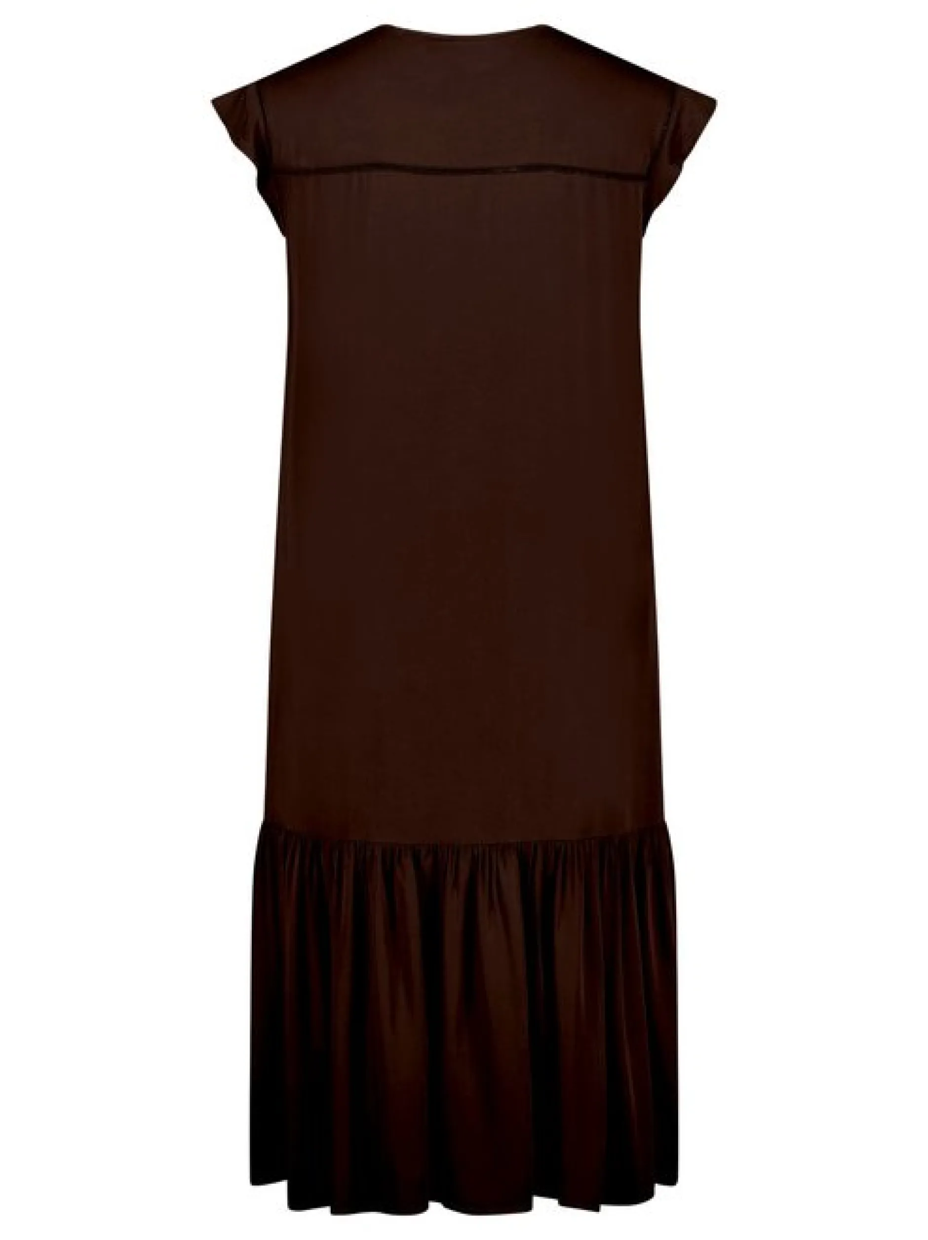Cartoon Damen Kleid in braun