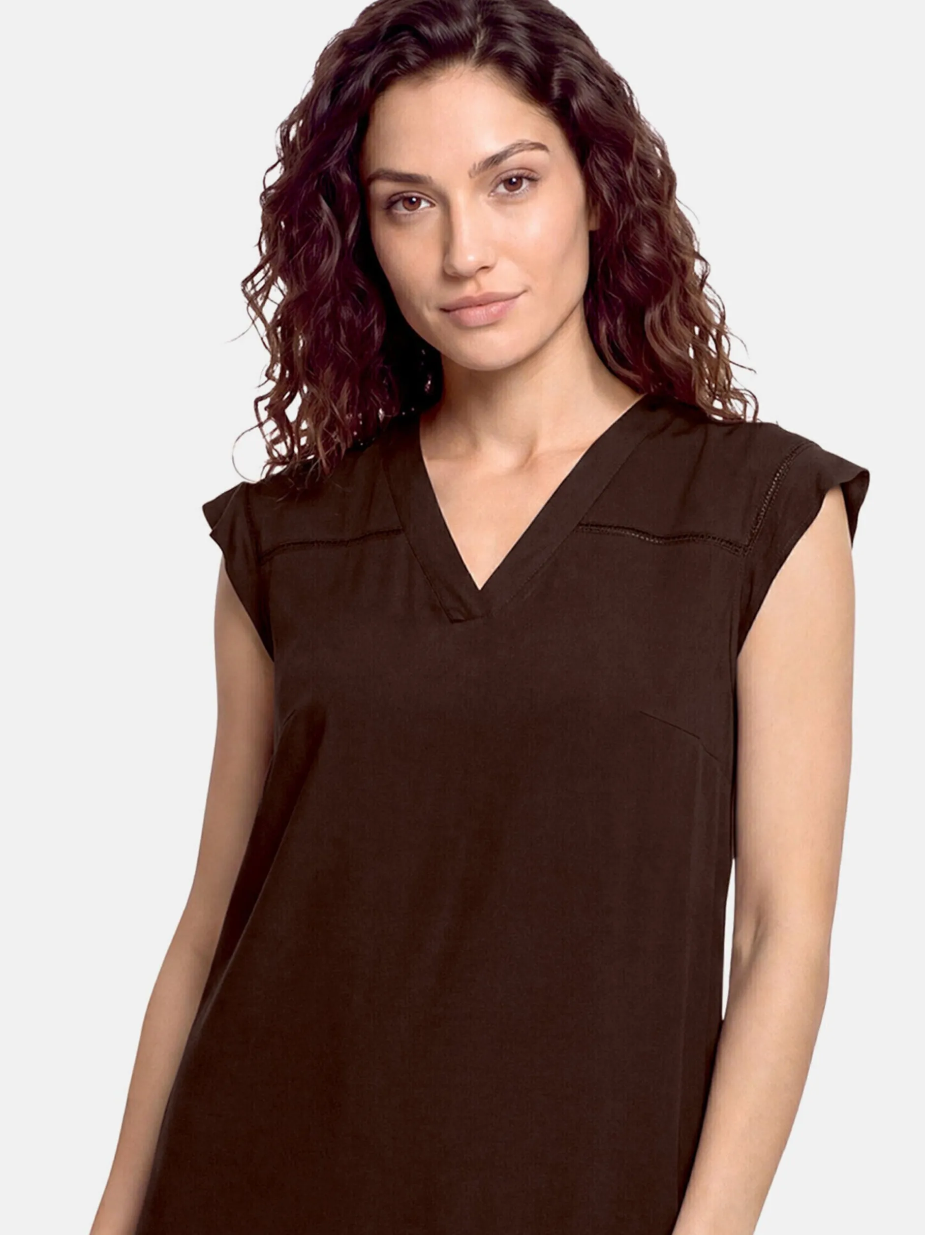 Cartoon Damen Kleid in braun
