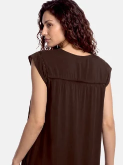 Cartoon Damen Kleid in braun