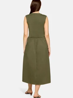 Cartoon Damen Kleid in khaki
