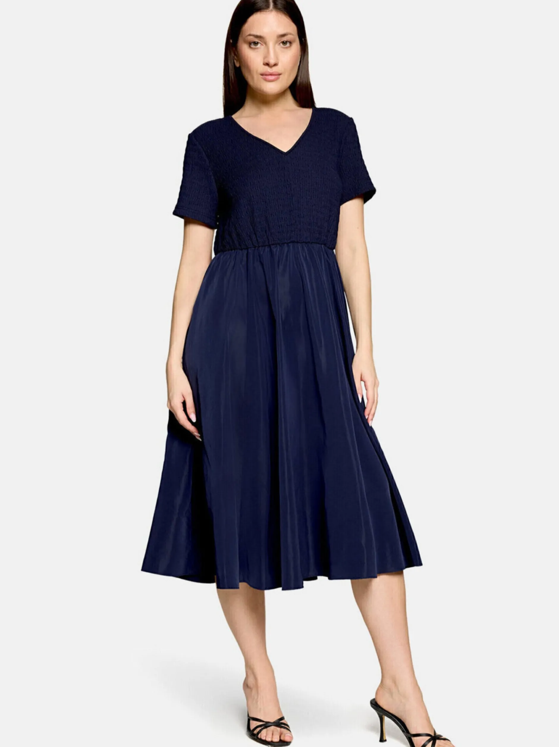 Cartoon Damen Midikleid in marine royal