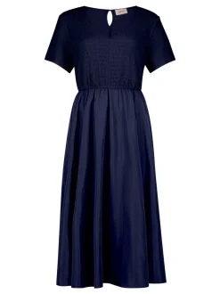 Cartoon Damen Midikleid in marine royal