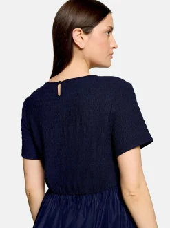 Cartoon Damen Midikleid in marine royal