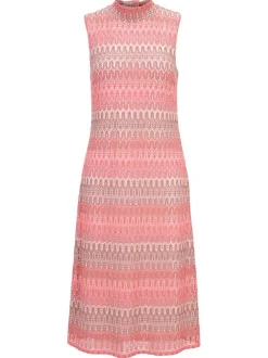 Cartoon Damen Midikleid in rosa