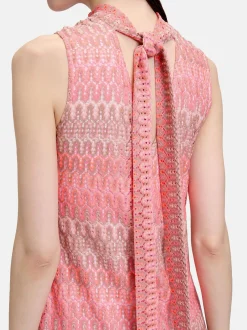 Cartoon Damen Midikleid in rosa
