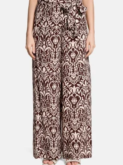 Cartoon Damen Palazzo-Hose in braun