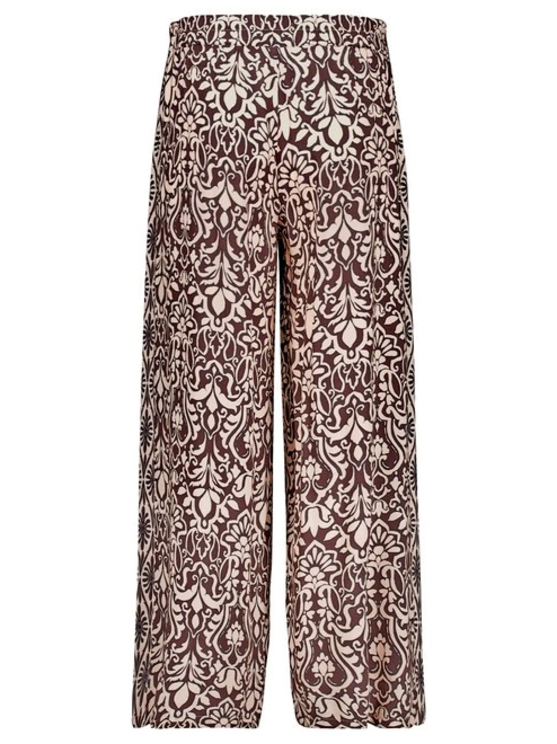 Cartoon Damen Palazzo-Hose in braun
