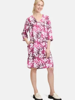 Cartoon Damen Sommerkleid in lila mehrfarbig