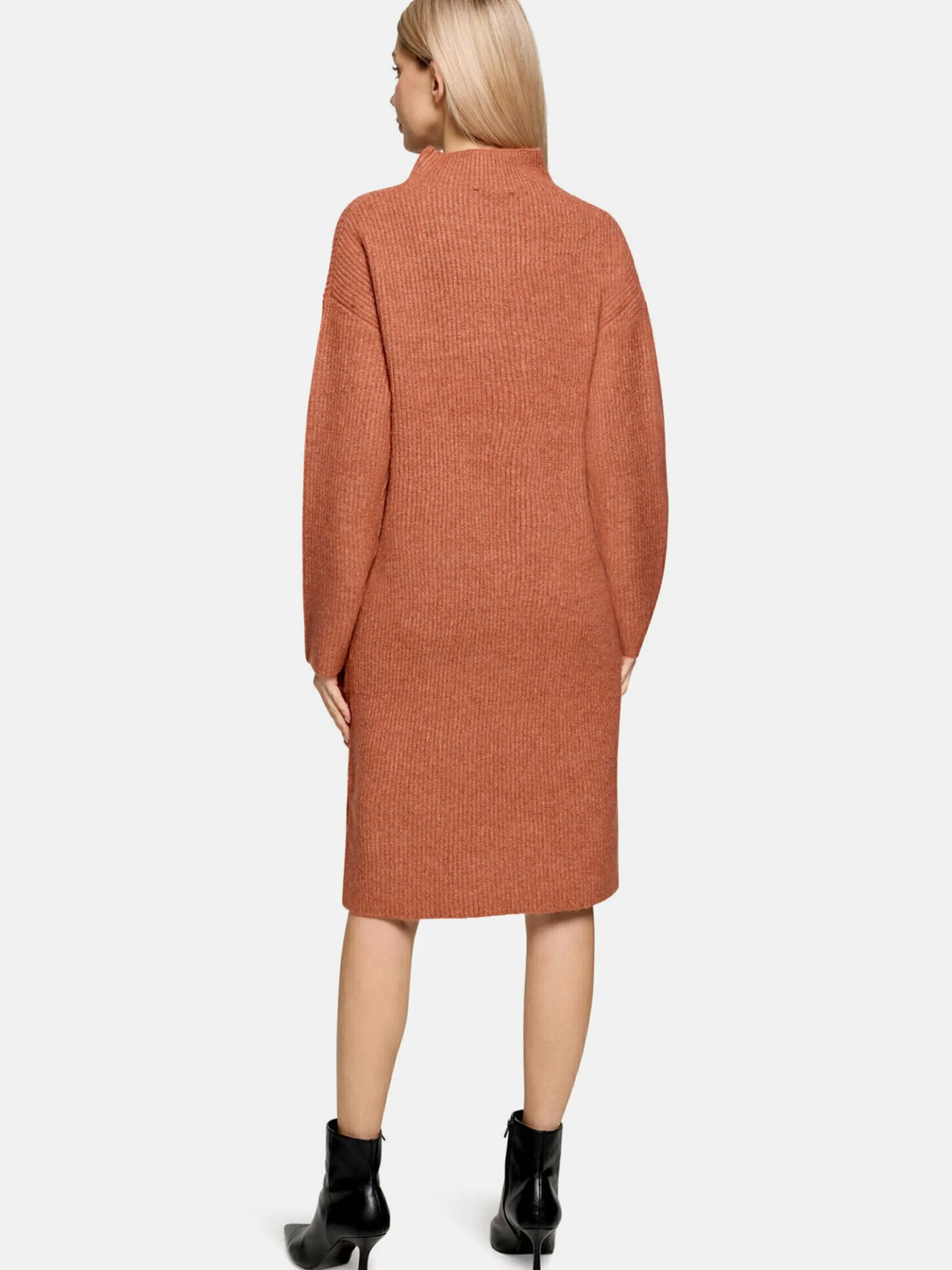 Cartoon Damen Strickkleid in rot