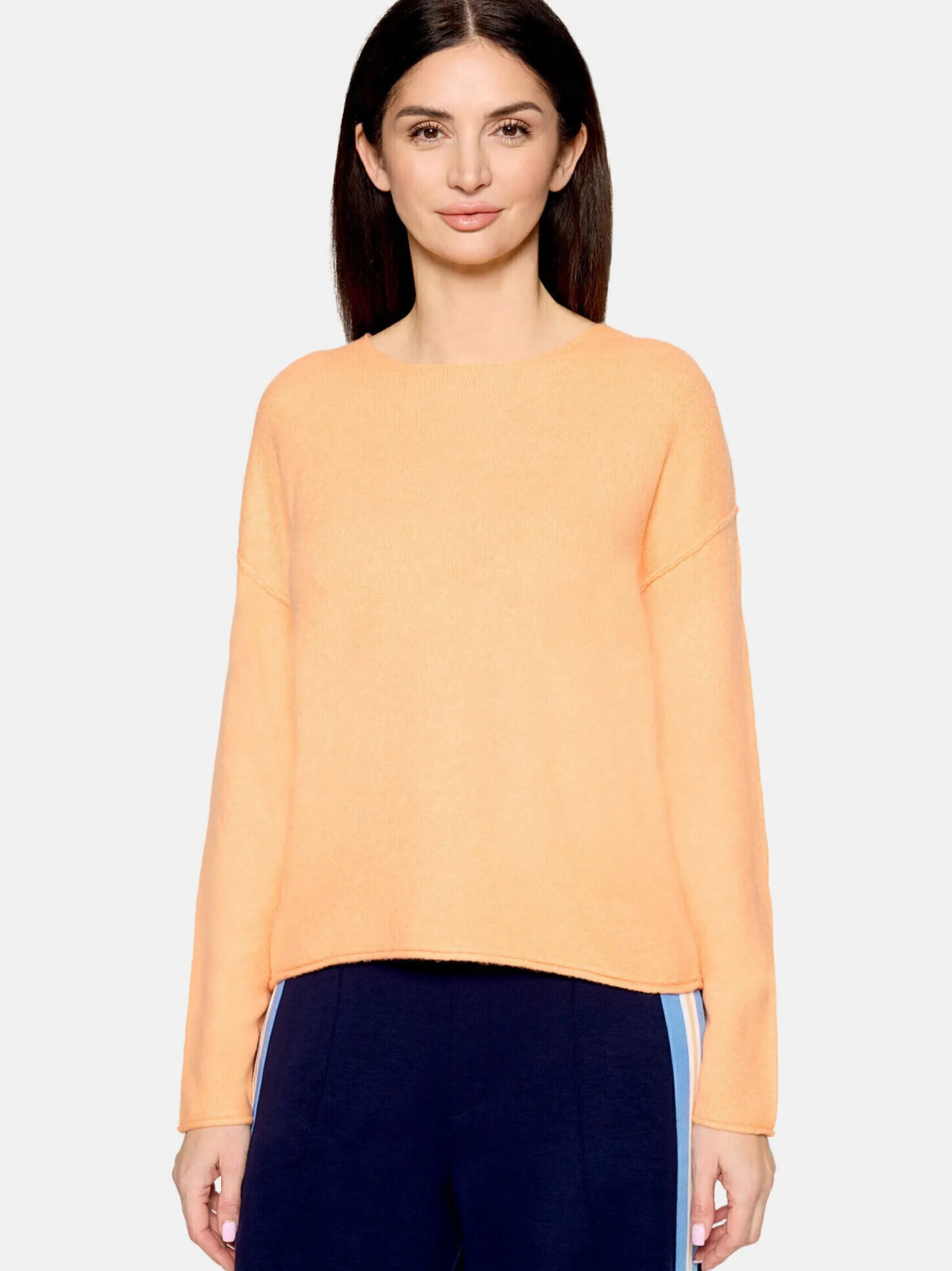 Cartoon Damen Strickpullover in aprikot