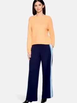 Cartoon Damen Strickpullover in aprikot