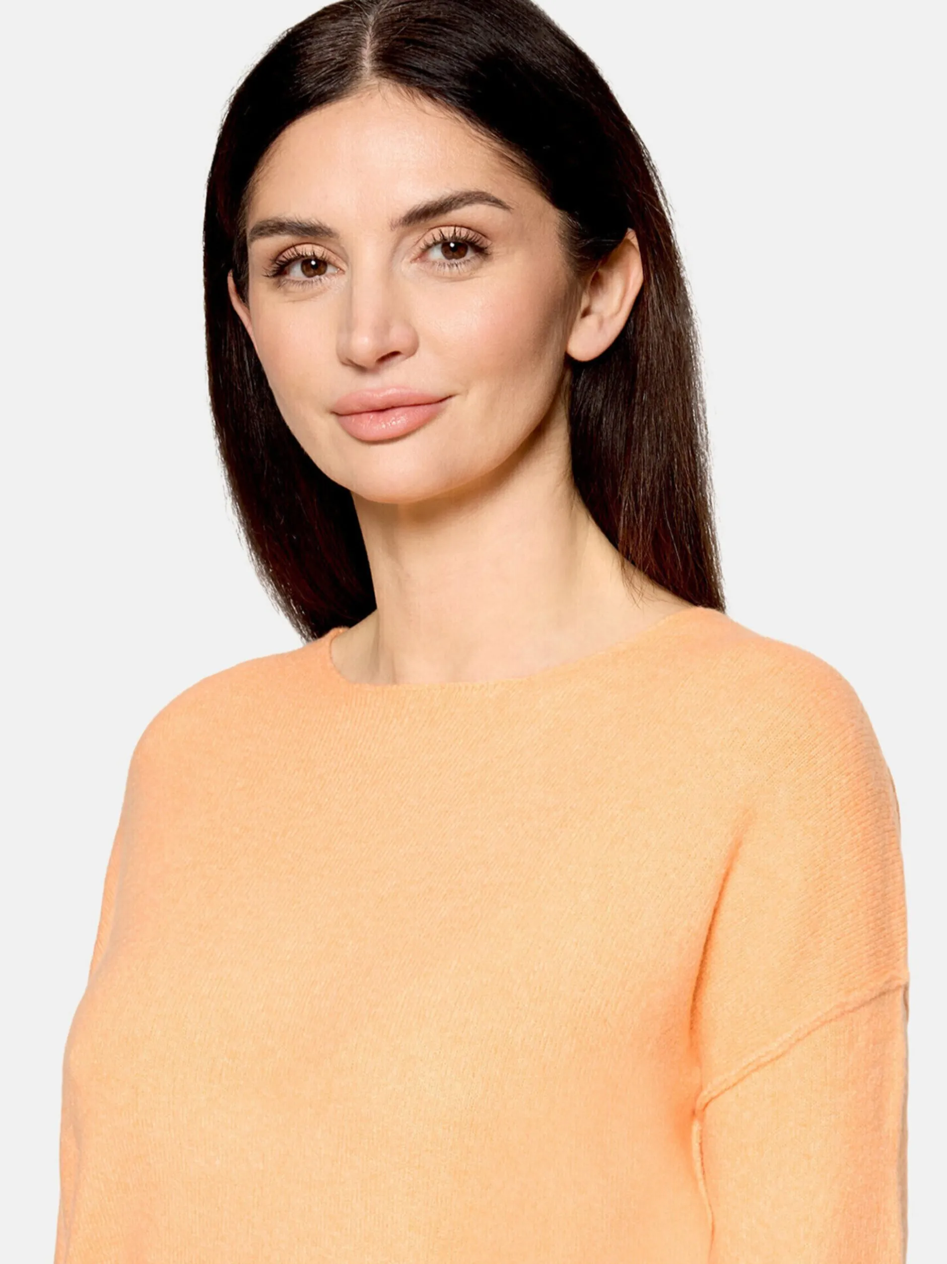 Cartoon Damen Strickpullover in aprikot
