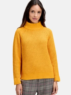 Cartoon Damen Strickpullover in orange
