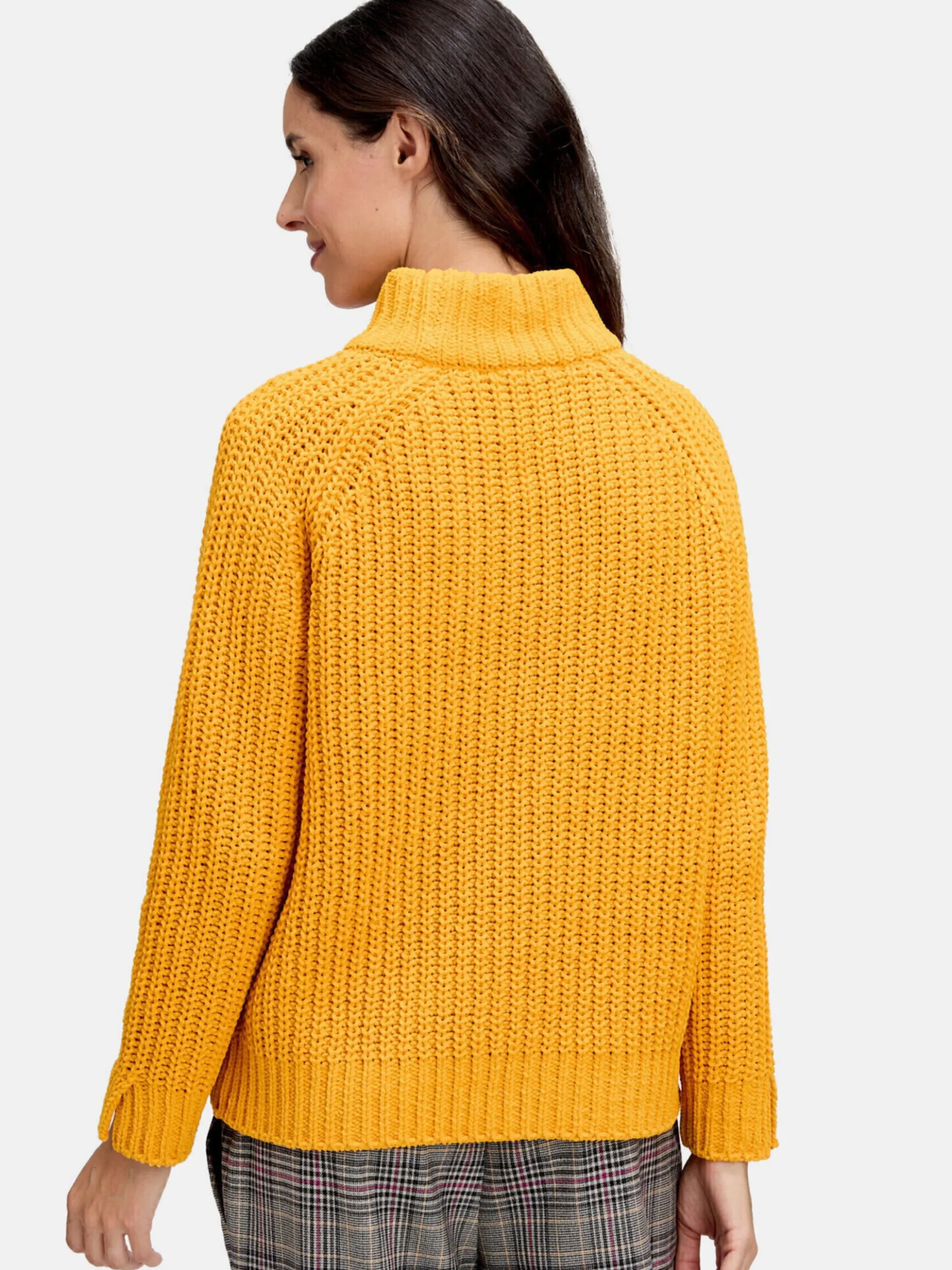 Cartoon Damen Strickpullover in orange