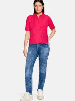 Cartoon Damen Strickpullover in pink