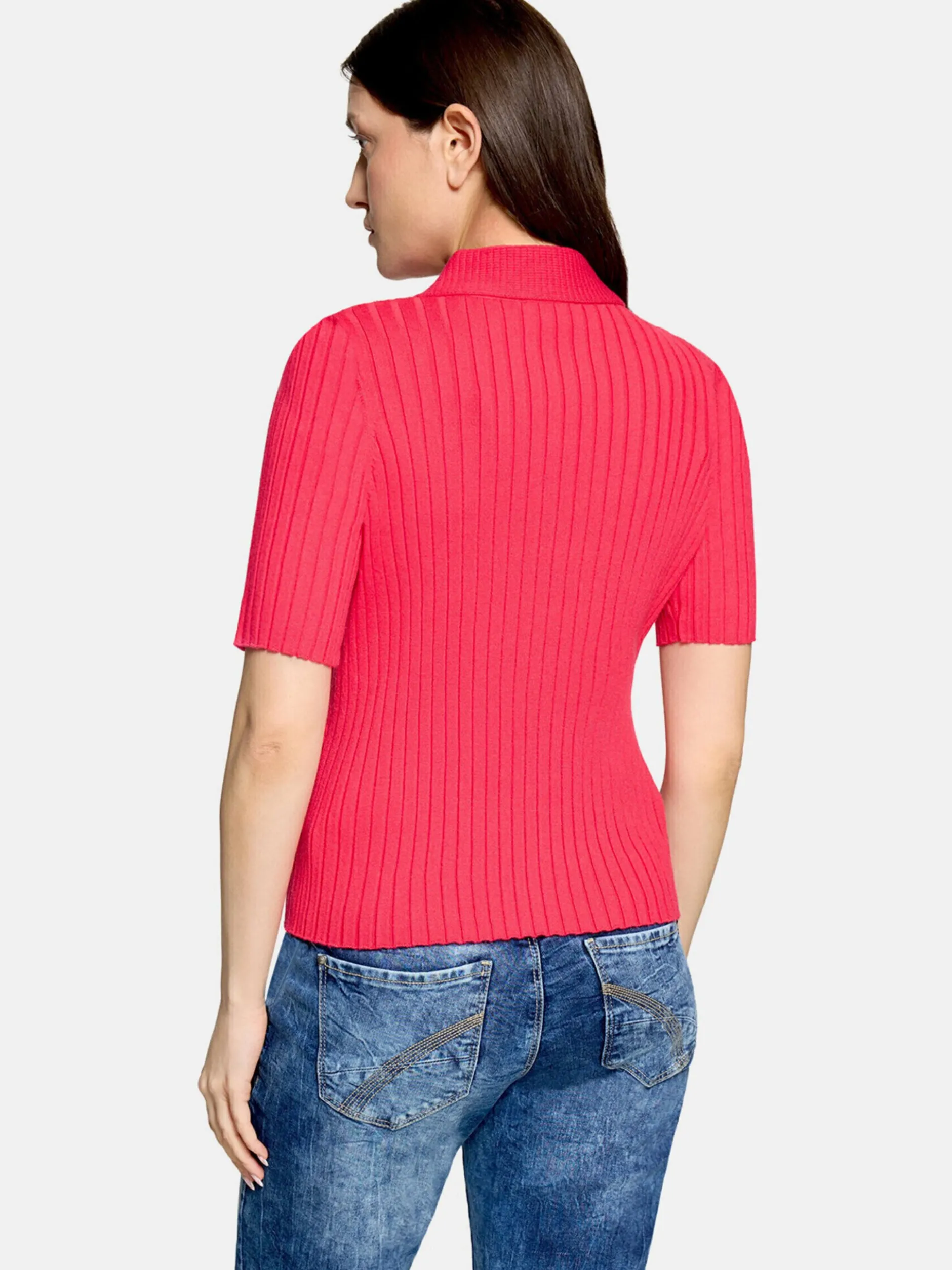 Cartoon Damen Strickpullover in pink