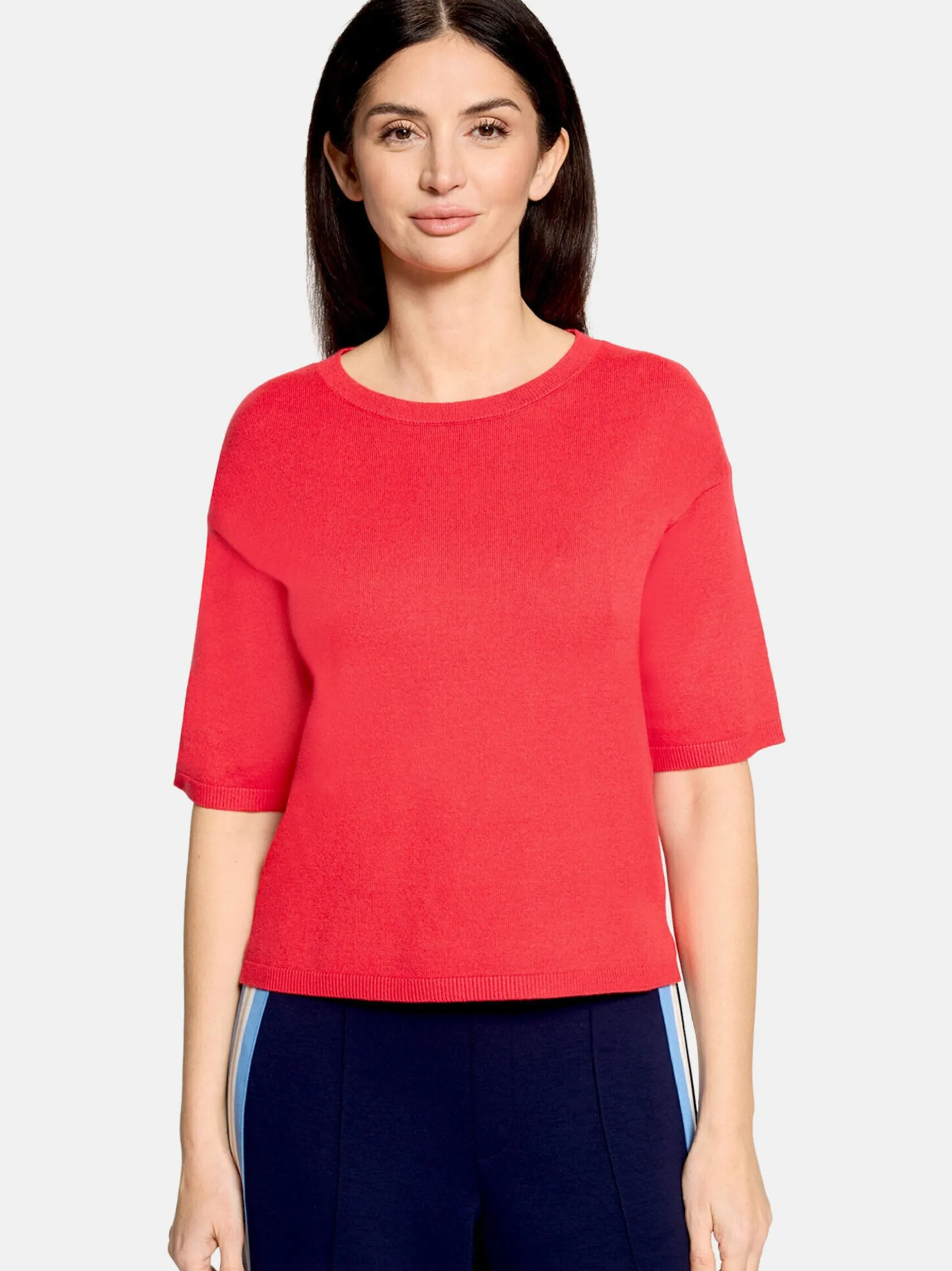 Cartoon Damen Strickpullover in rot