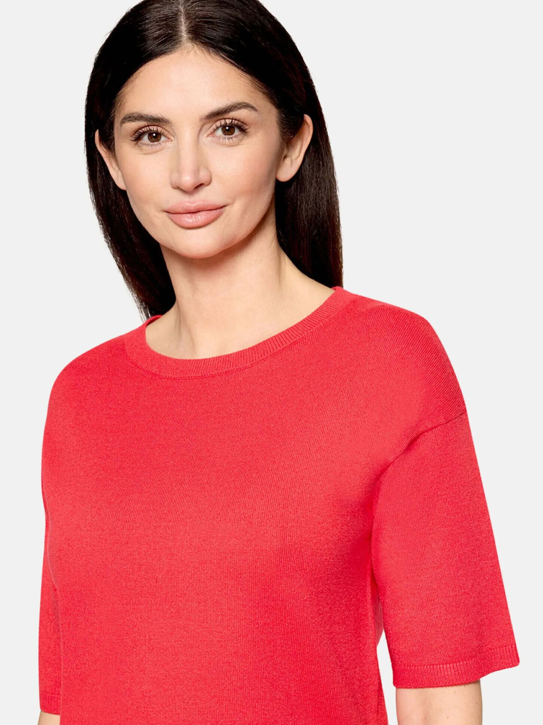 Cartoon Damen Strickpullover in rot