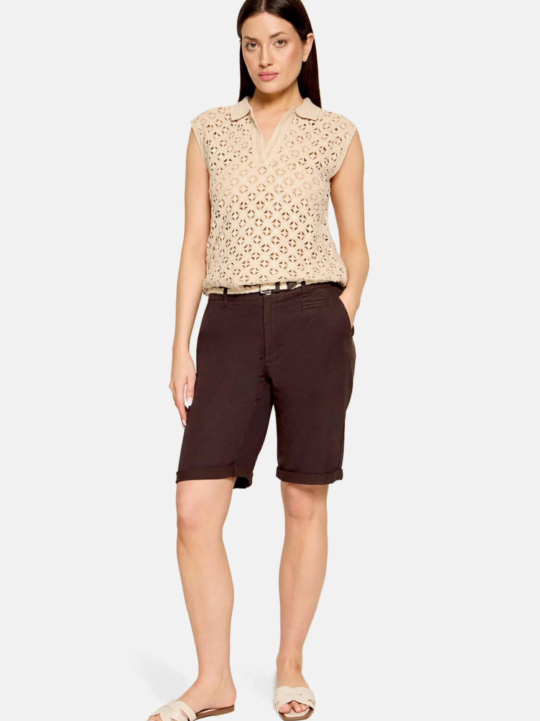 Cartoon Damen Top in beige ecru
