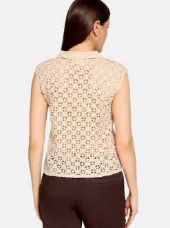Cartoon Damen Top in beige ecru