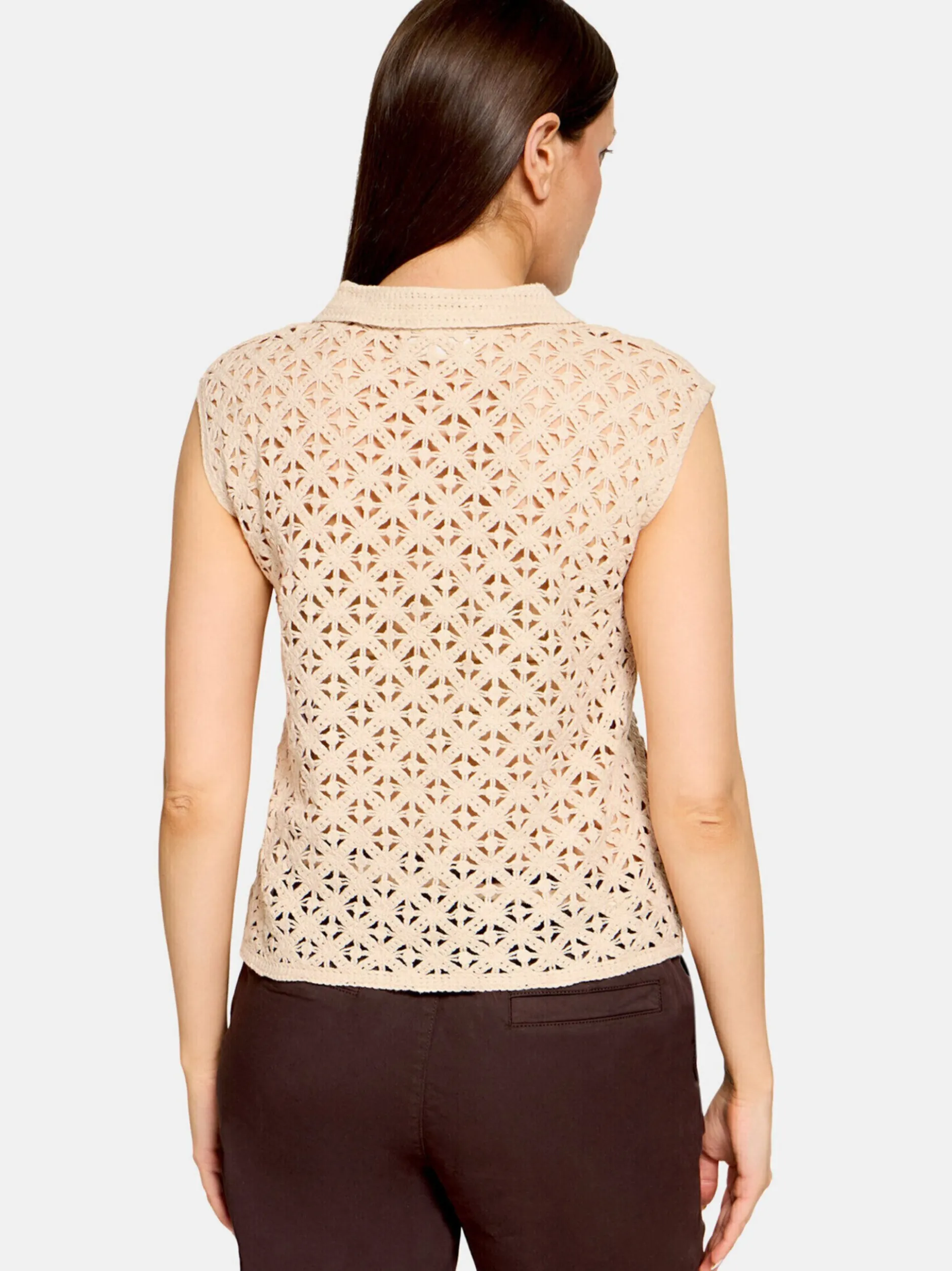 Cartoon Damen Top in beige ecru