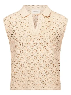 Cartoon Damen Top in beige ecru