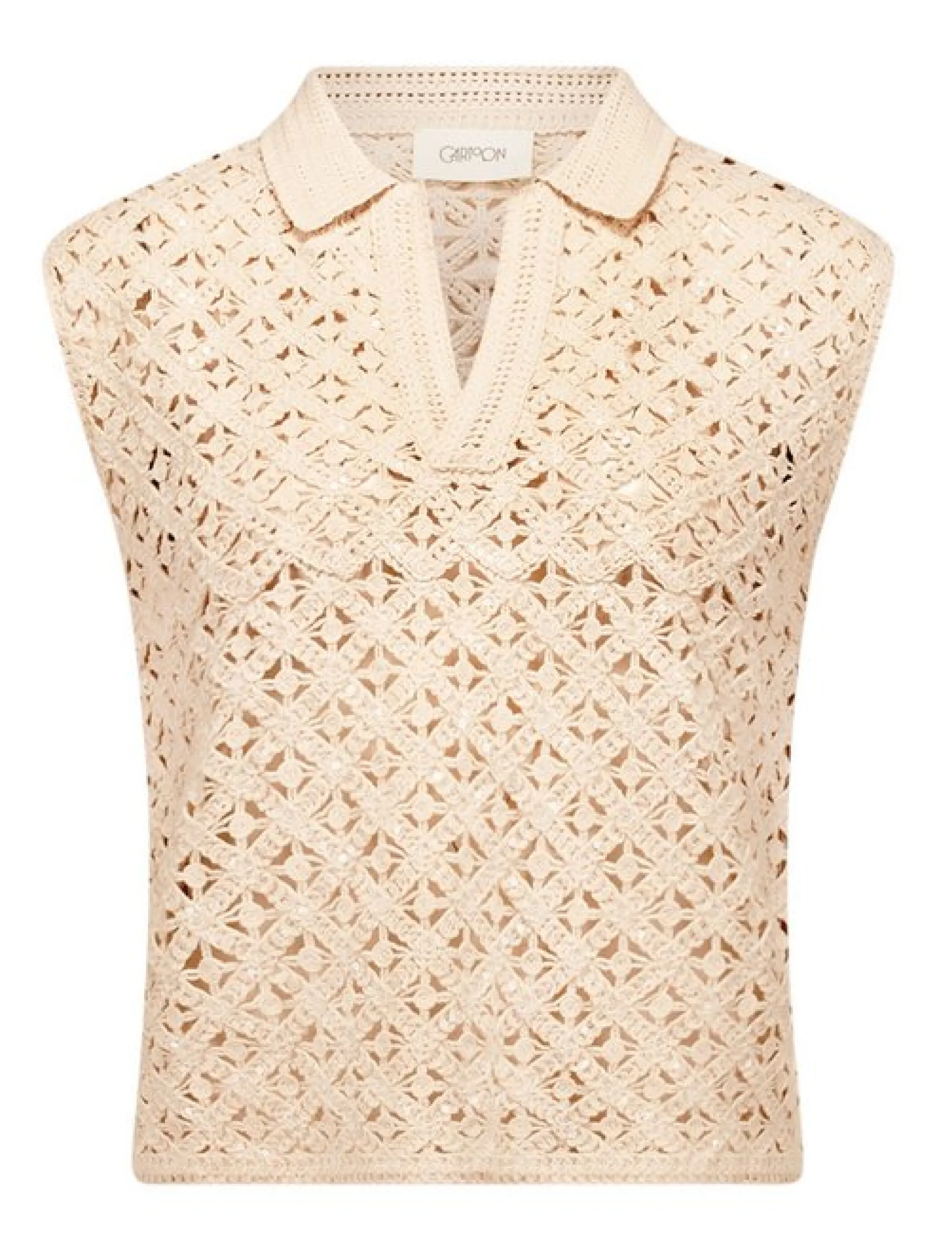 Cartoon Damen Top in beige ecru