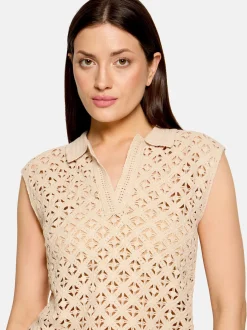 Cartoon Damen Top in beige ecru