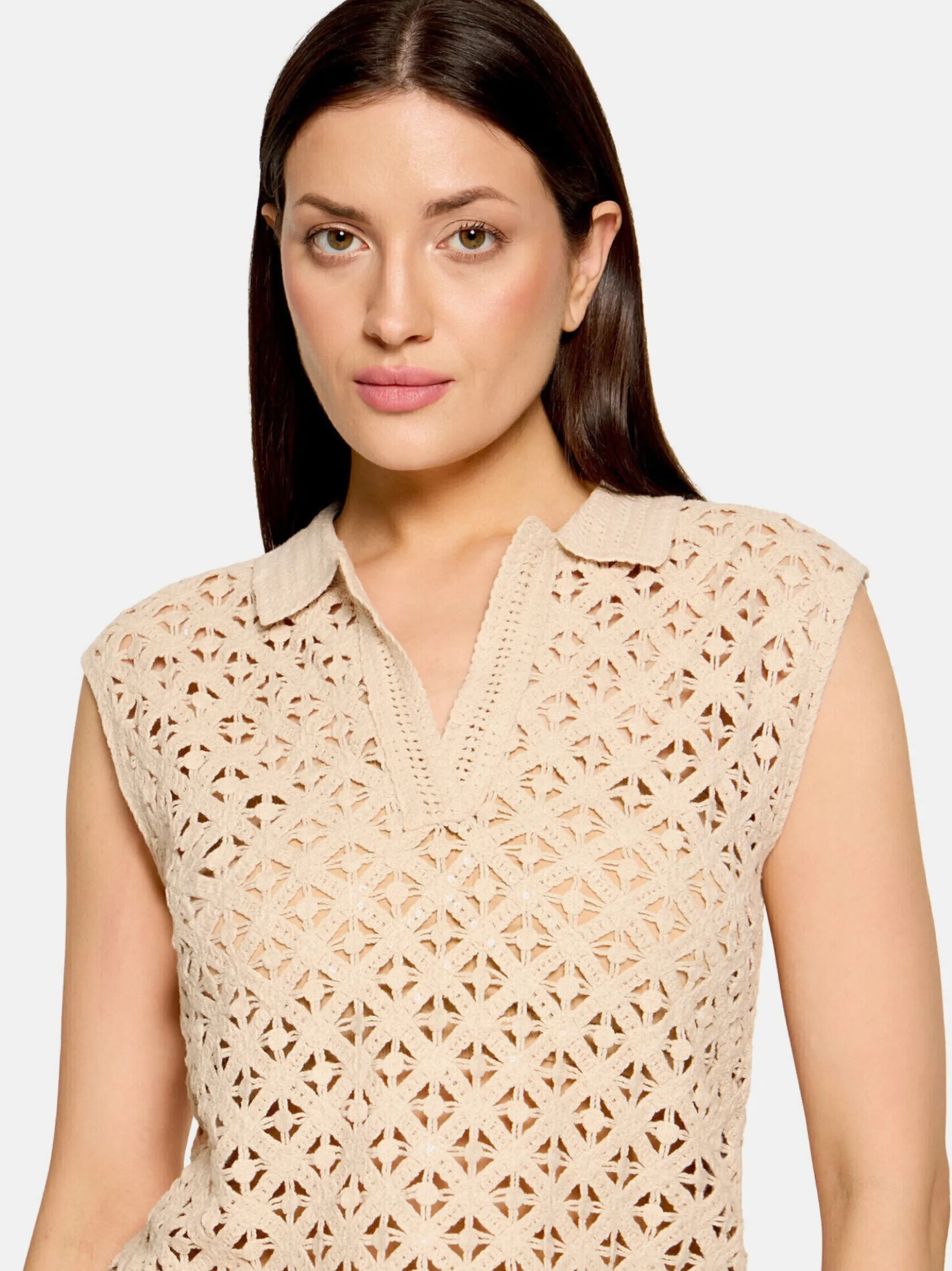 Cartoon Damen Top in beige ecru