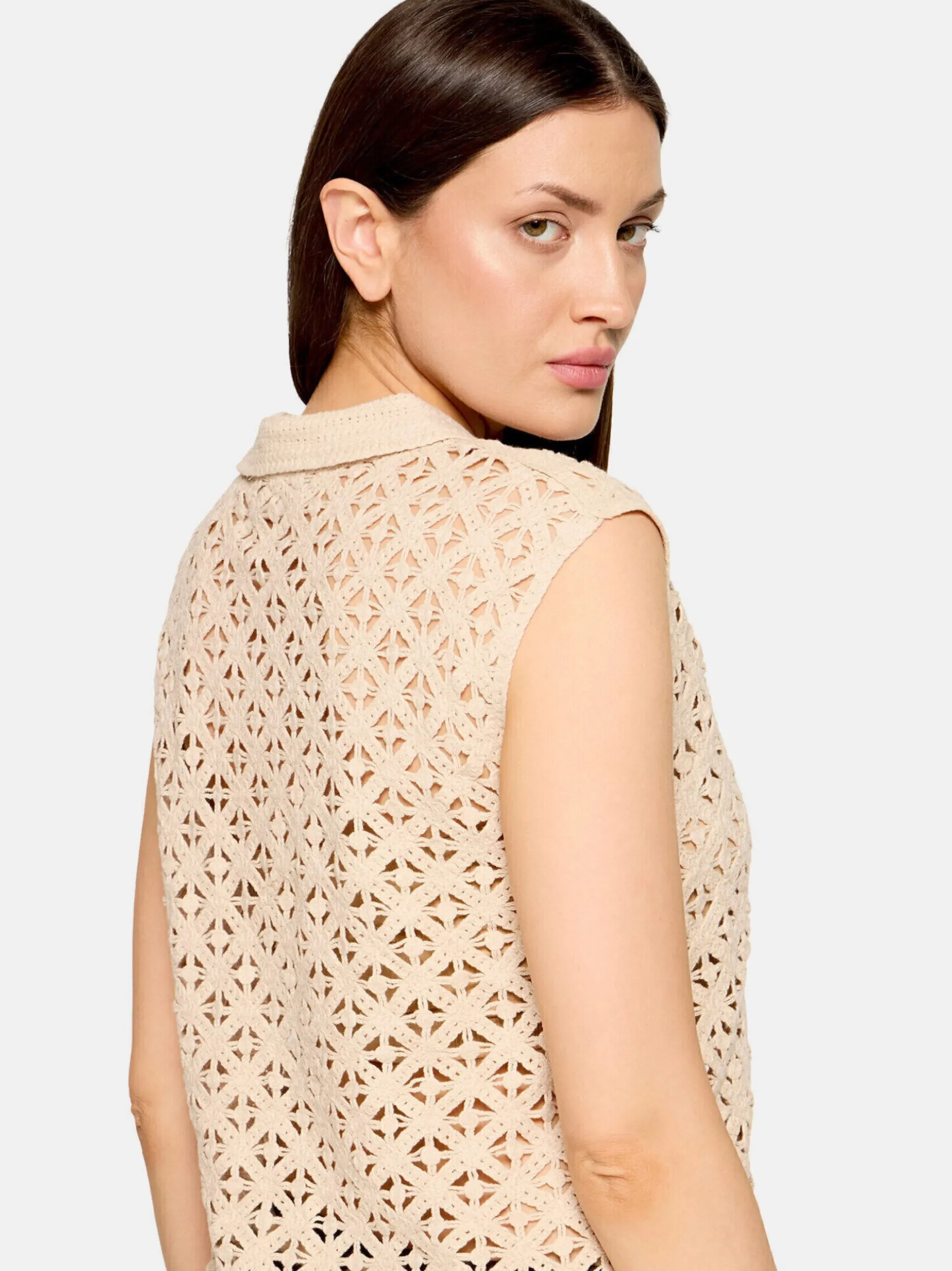 Cartoon Damen Top in beige ecru