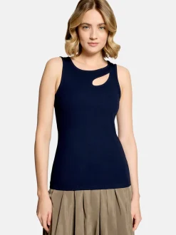 Cartoon Damen Top in blau