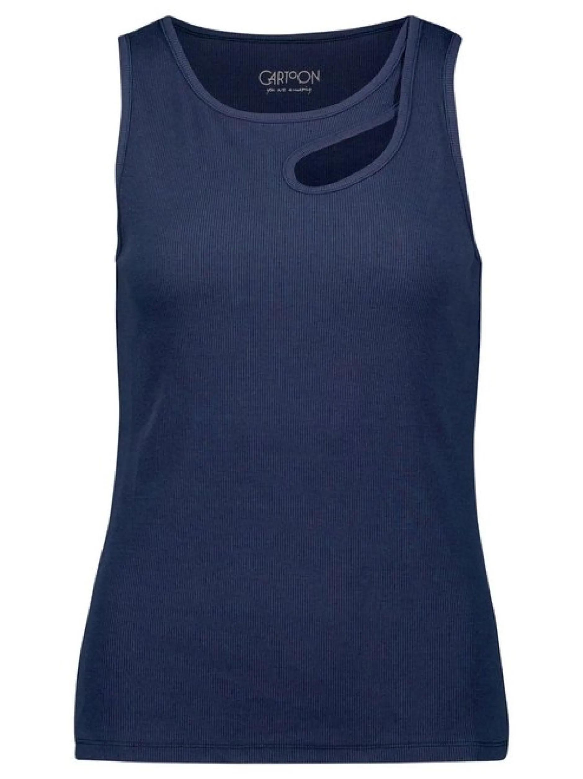 Cartoon Damen Top in blau