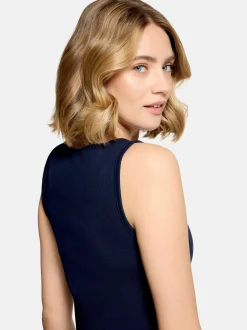 Cartoon Damen Top in blau
