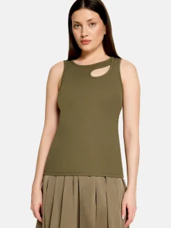 Cartoon Damen Top in khaki