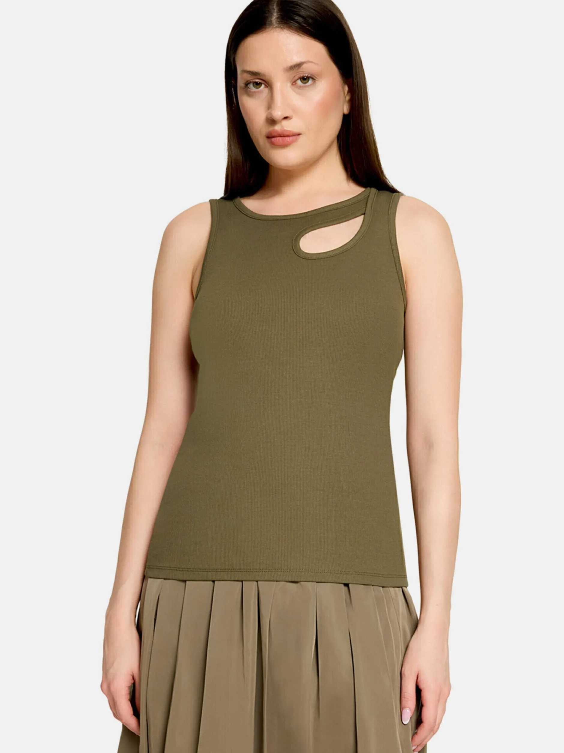 Cartoon Damen Top in khaki