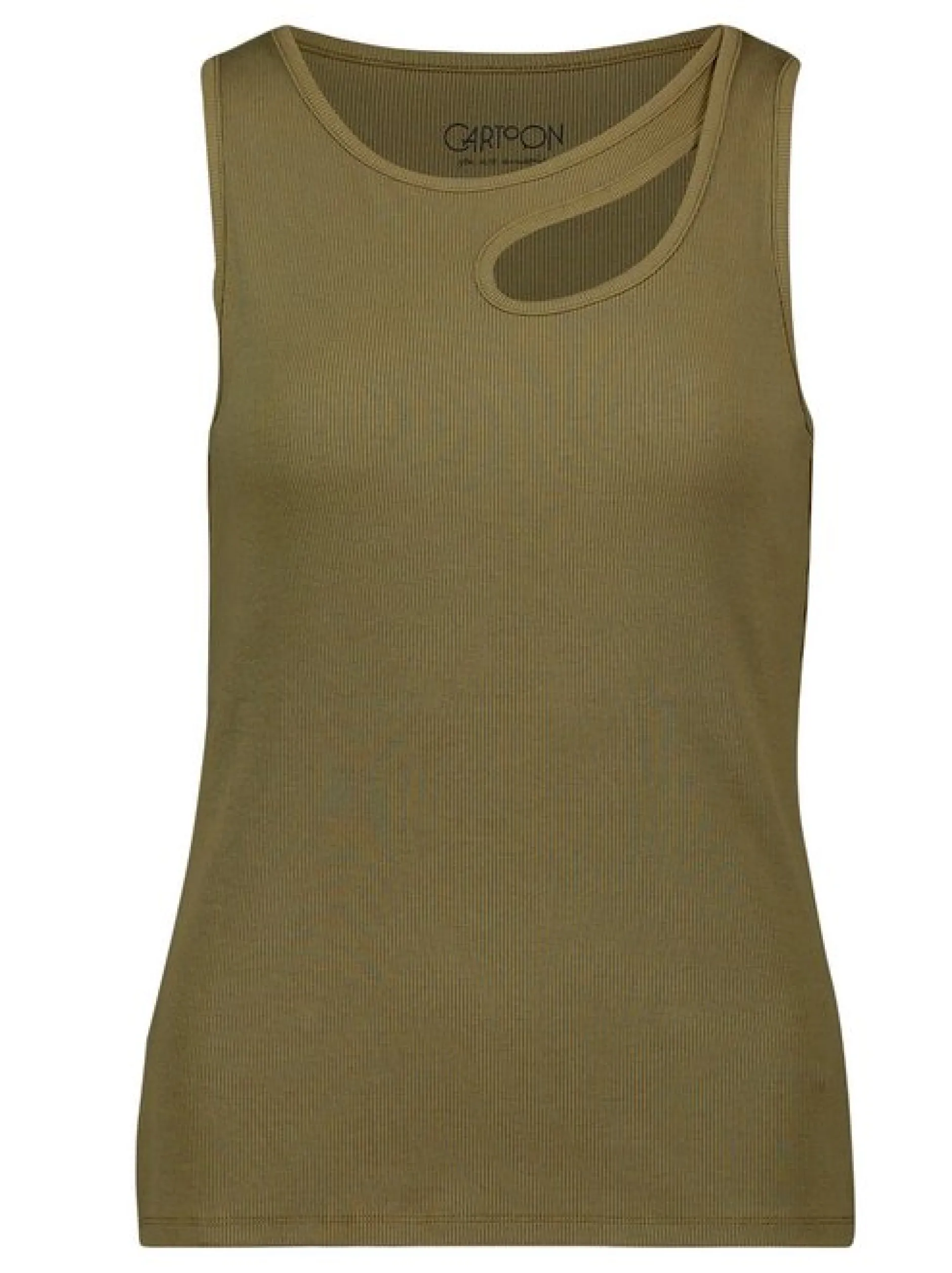 Cartoon Damen Top in khaki